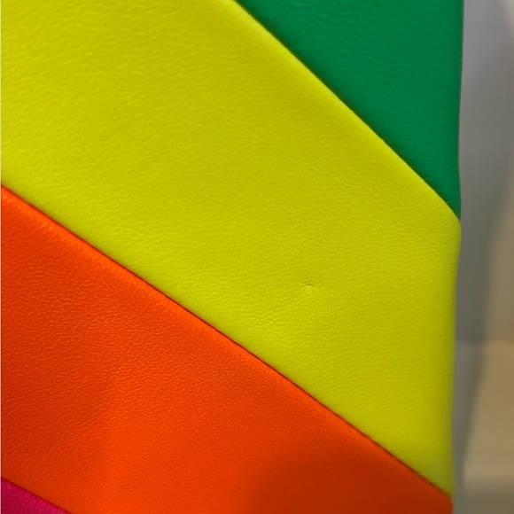 Kurt Geiger The Brixton Neon Rainbow Shoulder Bag - Picture 6 of 14